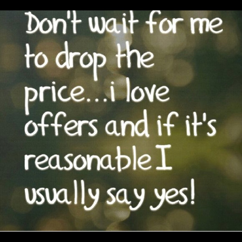 Open to negotiate prices!